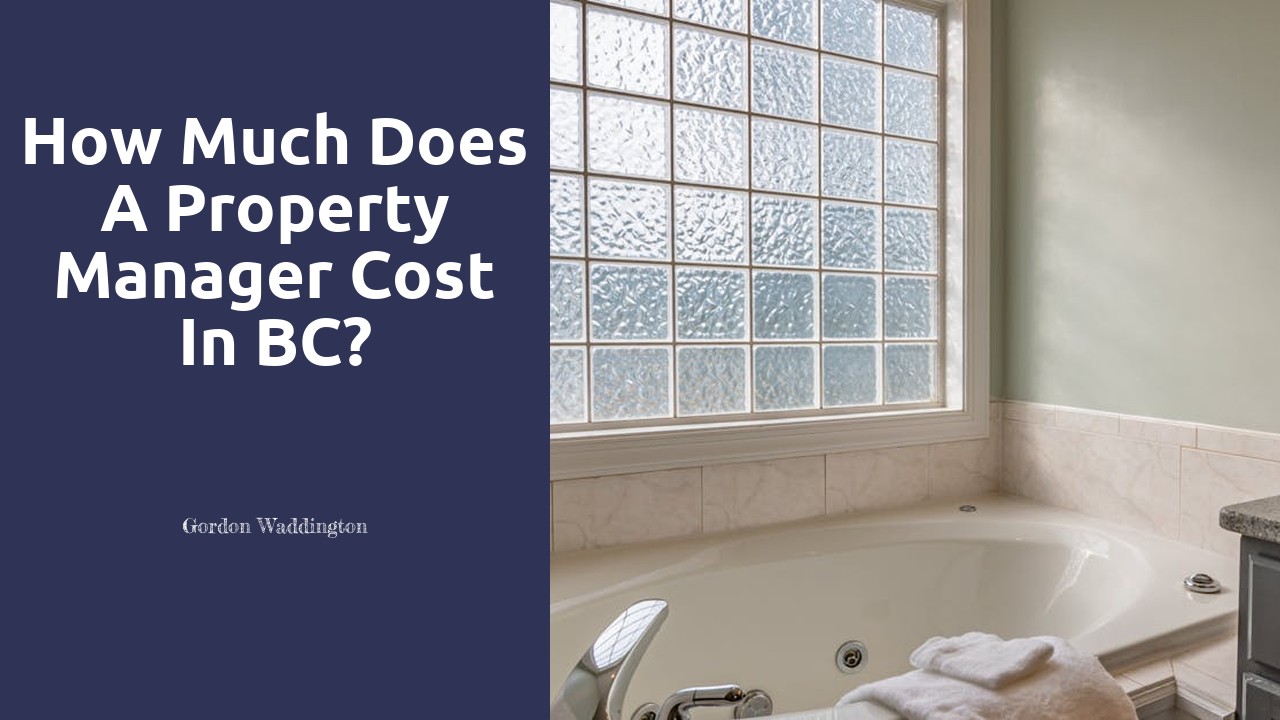 How much does a property manager cost in BC?